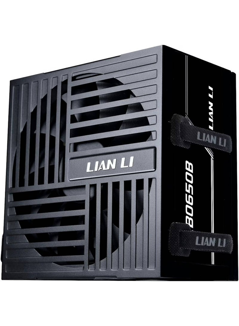 LIAN LI RB0650B 650W Power Supply, 80 PLUS Bronze, ATX 3.1, Native 12V-2x6 PCIe Connector, Non-Modular, 135mm HYB Smart Fan, 150mm Compact Design, Built-in Cable Management, 6 Protection Systems | Black - Image 1