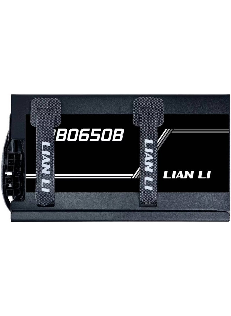 LIAN LI RB0650B 650W Power Supply, 80 PLUS Bronze, ATX 3.1, Native 12V-2x6 PCIe Connector, Non-Modular, 135mm HYB Smart Fan, 150mm Compact Design, Built-in Cable Management, 6 Protection Systems | Black - Image 2