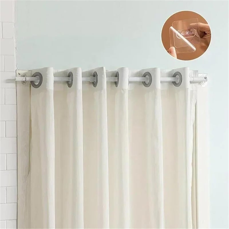 40 قطعة من الخطافات البيضاء ذاتية اللاصق لحامل الزجاجات المثبتة على الحائط لمطبخ خزانة الحمام - Image 4