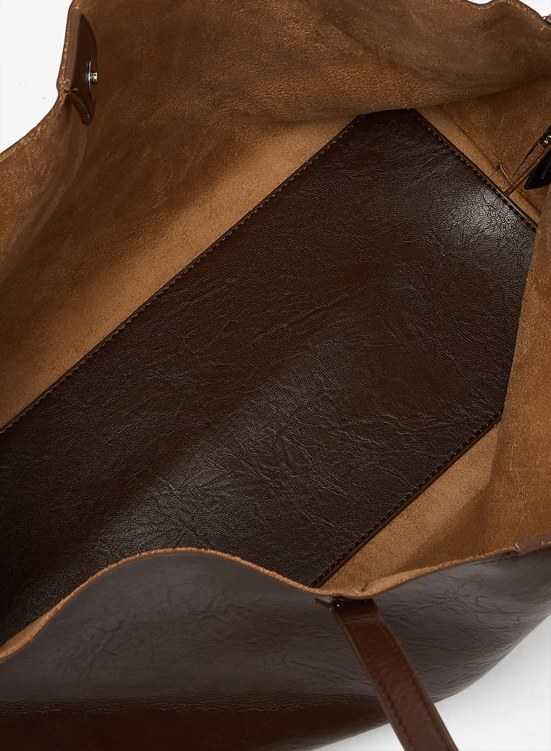 Glamorous  Textured PU Tote Bag for Women | Best Price UAE
