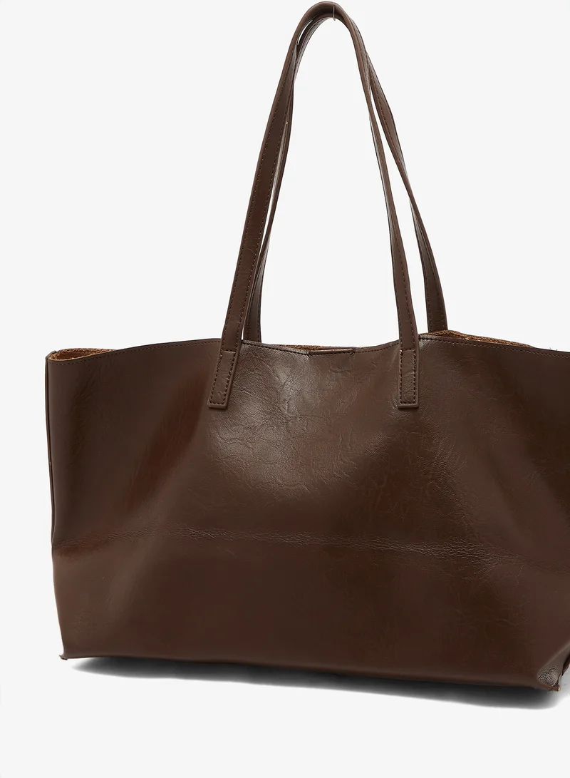 Glamorous  Textured PU Tote Bag for Women | Best Price UAE