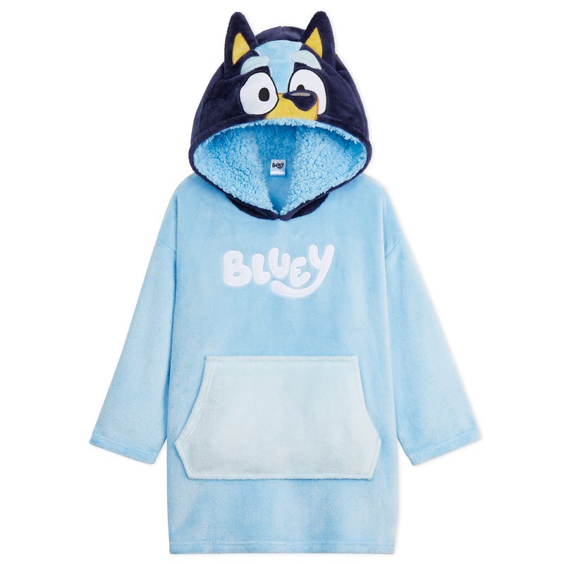 Bluey Hoodie Blanket - Fleece Oversized Hoodies for Kids (Blue  4-6 Years) - Image 1