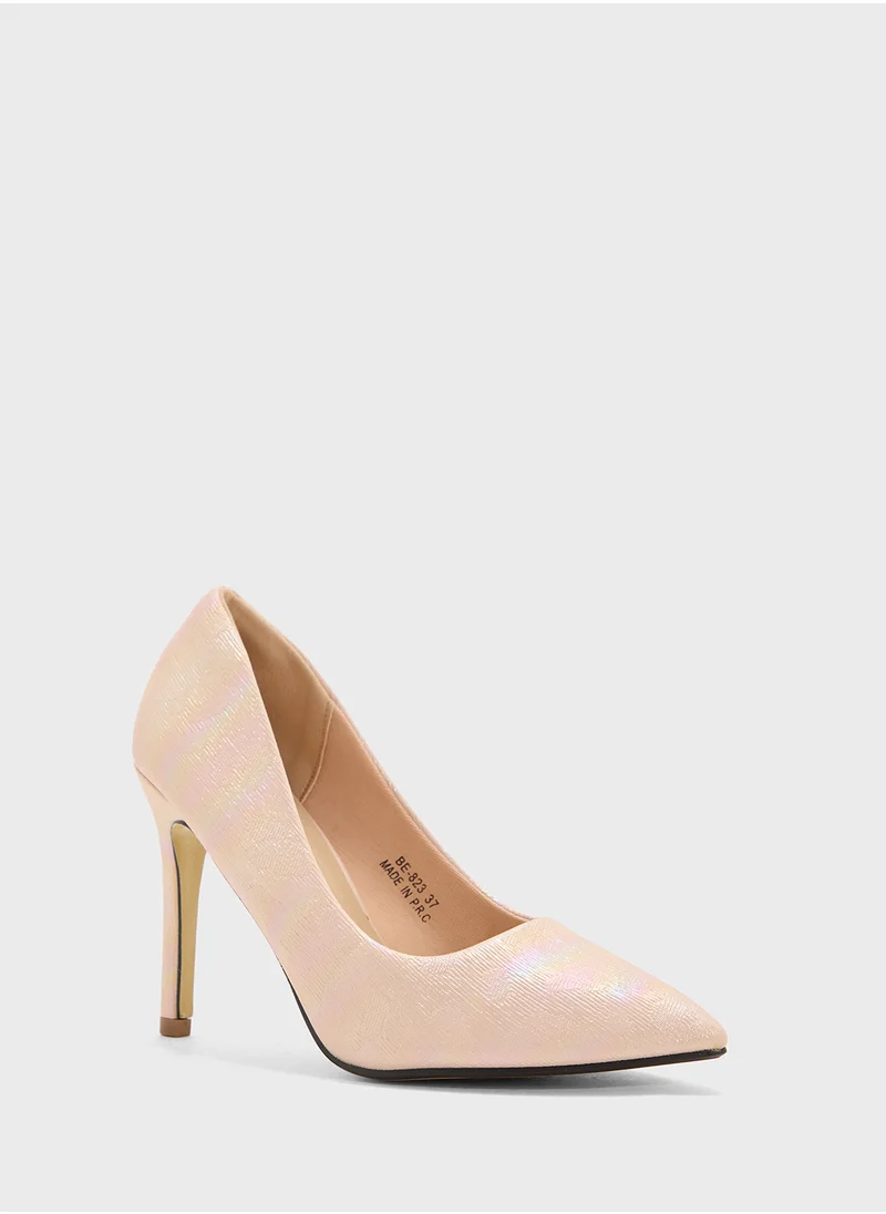 بي ار High Heel Pointed Pump