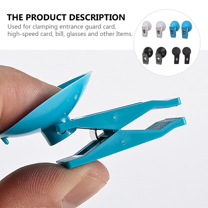 8pcs Cup Car Clips Vehicle Certificate Clamps Ticket Cards Fixed Clips - Image 4