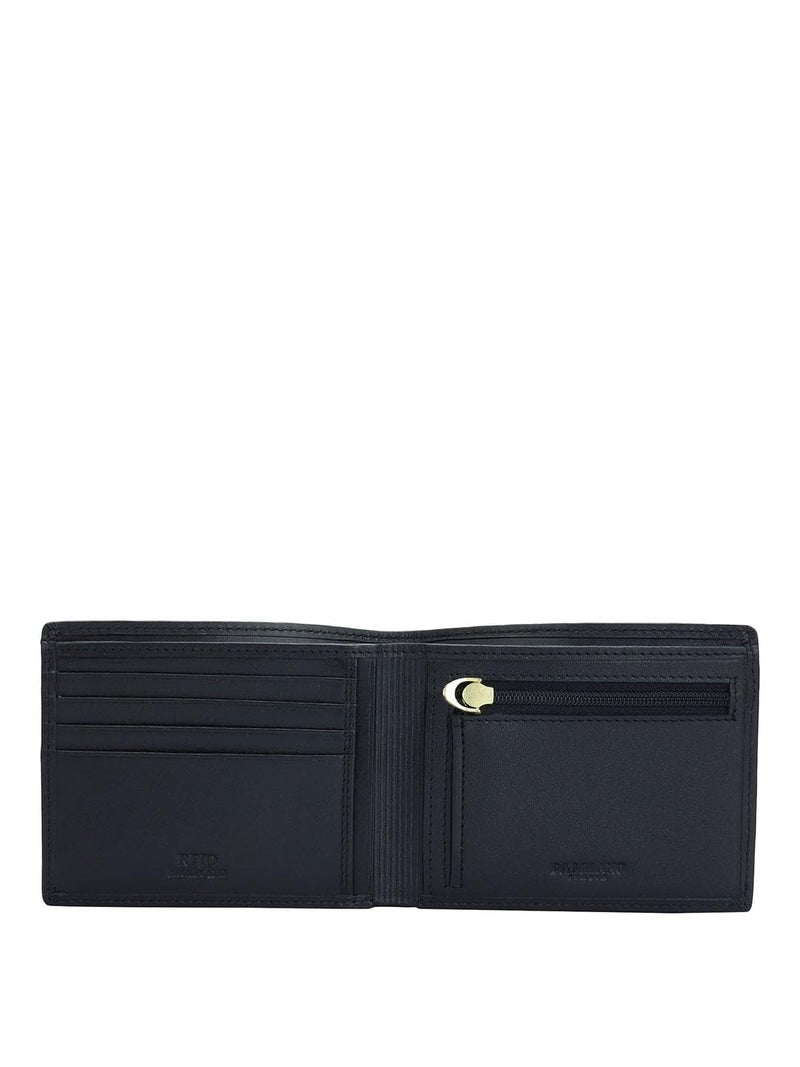 Da Milano RFID Protected Leather Wallet for Men with Card Slot - Black - Image 3