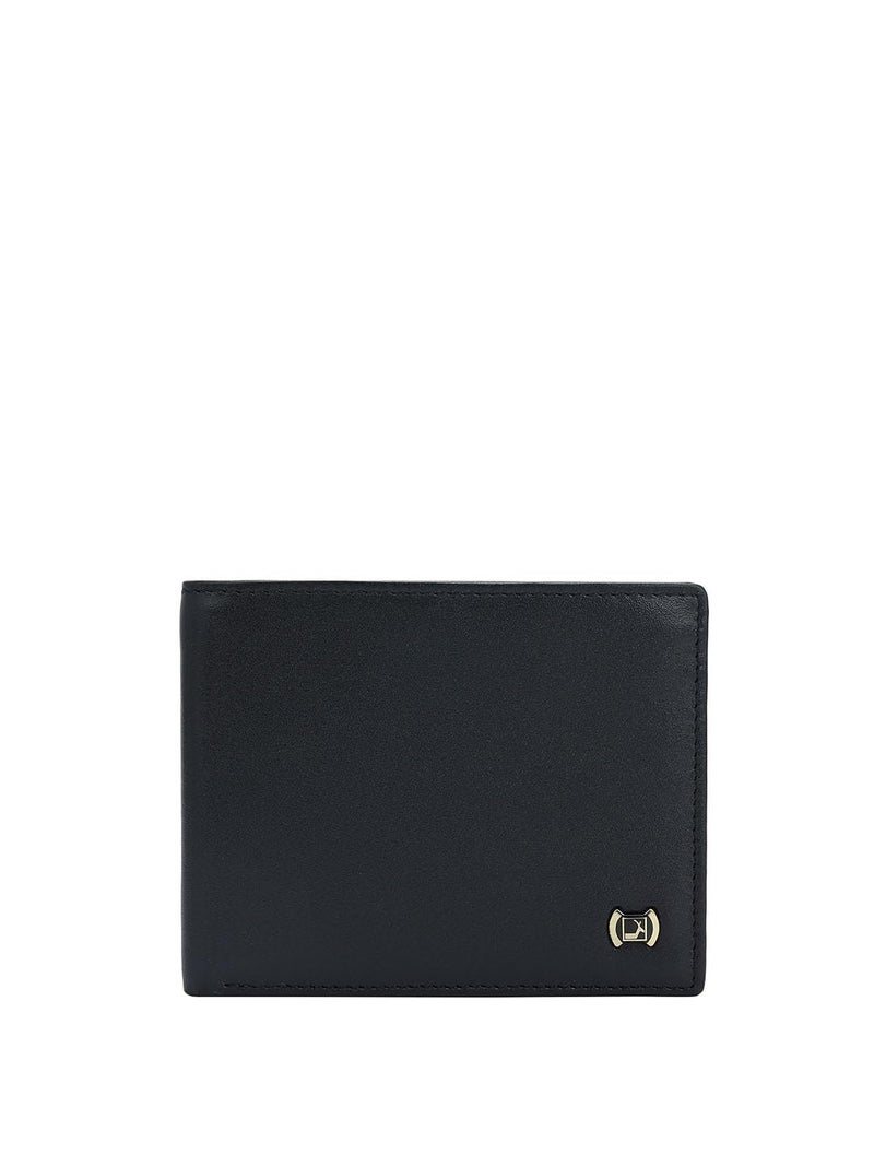 Da Milano RFID Protected Leather Wallet for Men with Card Slot - Black - Image 1