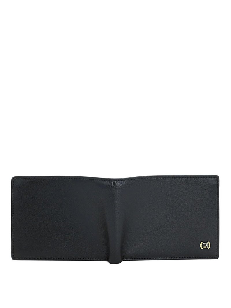 Da Milano RFID Protected Leather Wallet for Men with Card Slot - Black - Image 4