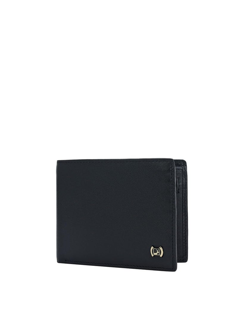 Da Milano RFID Protected Leather Wallet for Men with Card Slot - Black - Image 2