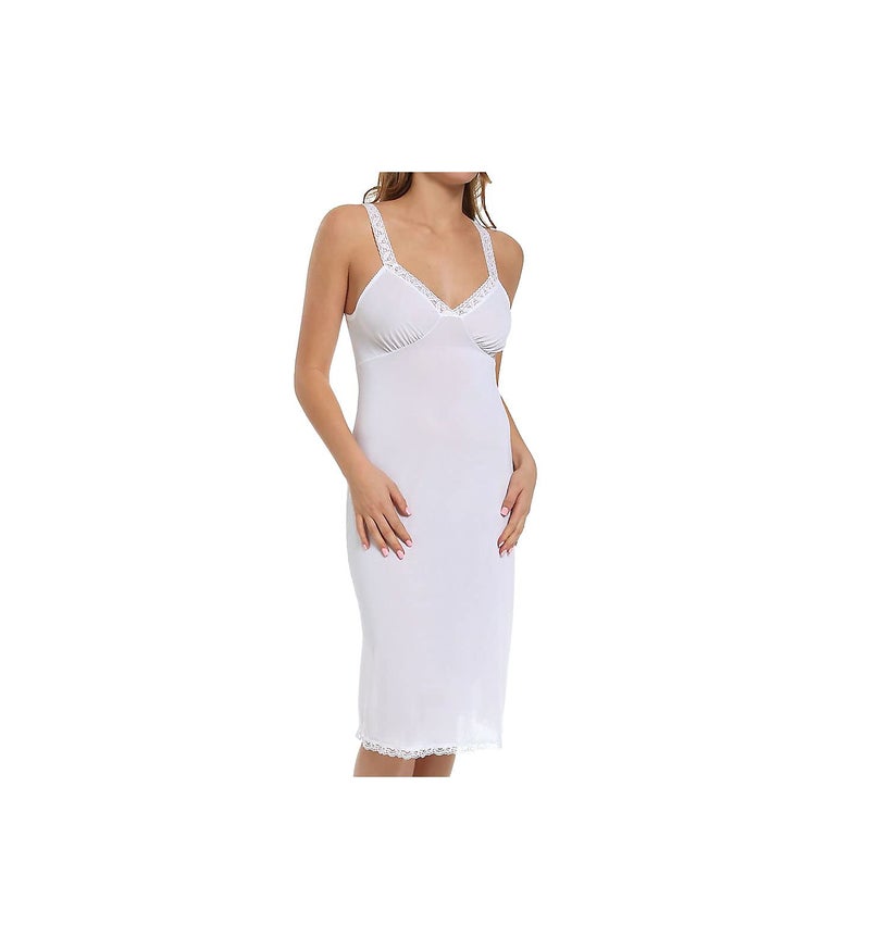 Shadowline Women's Daywear 28 Inch Slip 2701428 34 White - Image 1