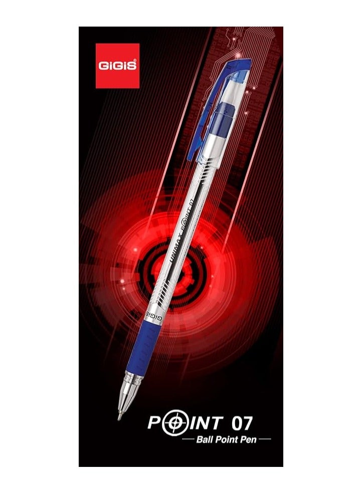 جيجيز قلم حبر جاف GIGIS POINT 7 مقاس 0.7 مم، 1 × 50 قطعة (أزرق) - Image 2