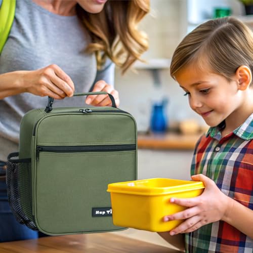 Hap Tim Insulated Lunch Bag Women, Reusable Lunch Box for Women & Men, Adluts Lunchbox for Work, Portable Lunchbag, Army Green（18654-AY） - Image 3