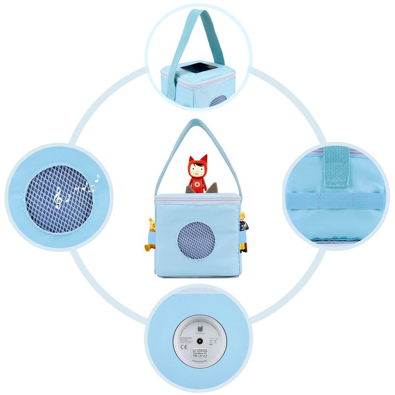 Annmore Carrying Case for Tonie Figures and Toniebox, Organizer for Toniebox Starter Set, Easy to Transport and Storage, Flamingo - Image 4