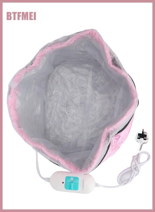 BTFMEI Thermal Hair Cap With Steamer Multicolour，Heated Perm Cap, Electric Hat, Beauty Hair Care Hair Dyeing Heated Cap (Zipper Colour is Random) - Image 3