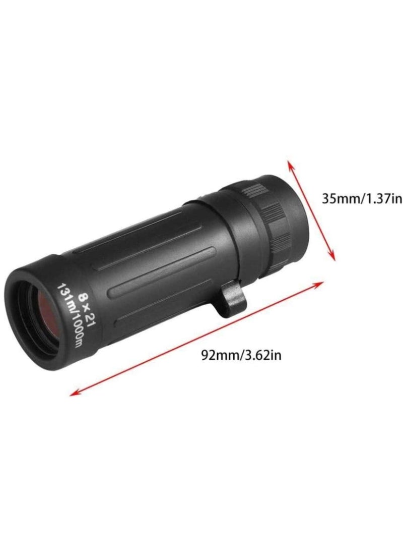 AROAQ Mini Pocket Monocular Scope Zoom Telescope Handy Optics Scope For Outdoor Camping Hiking Traveling Hunting Compact Rifle Magnifying 8X  - Image 5