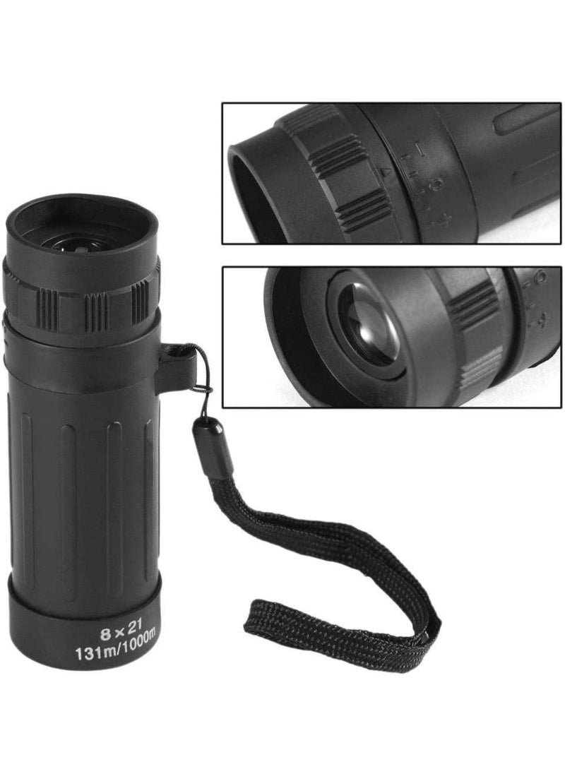 AROAQ Mini Pocket Monocular Scope Zoom Telescope Handy Optics Scope For Outdoor Camping Hiking Traveling Hunting Compact Rifle Magnifying 8X  - Image 4