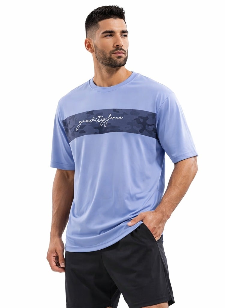 Gravity Force Men Oversized Cotton T-Shirt | Drop Shoulder Relaxed Fit Breathable Casual Gym Streetwear Tee - Image 5