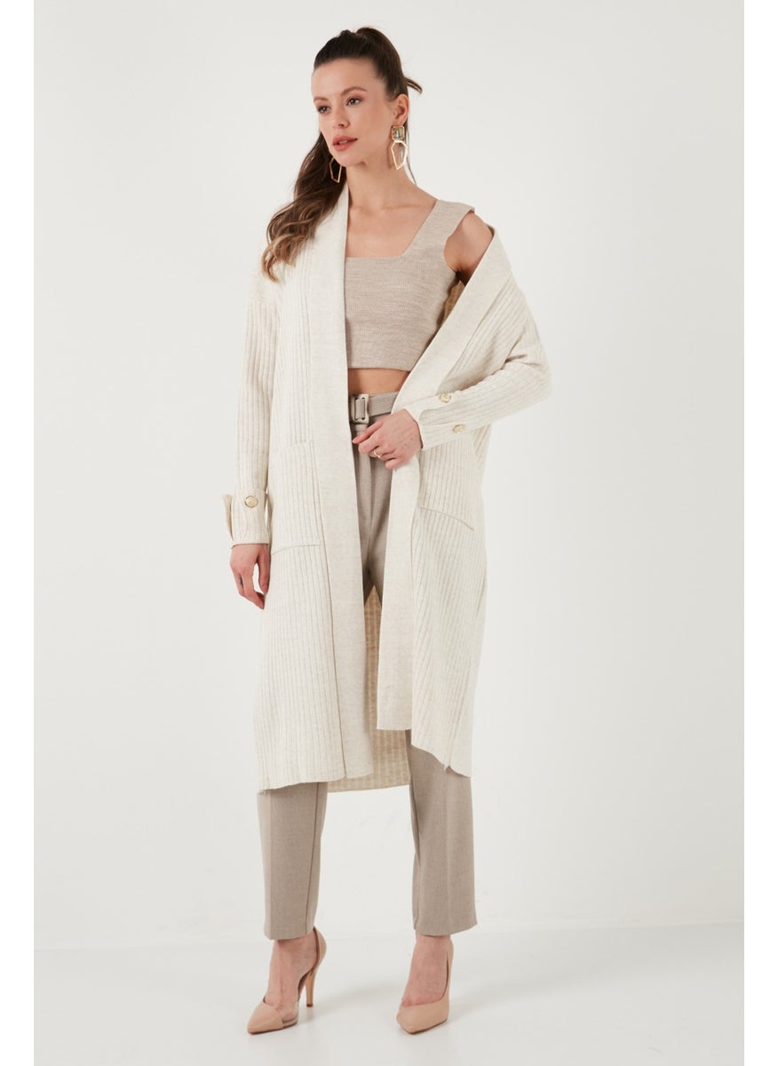 Lela 100% Acrylic Knitted Long Cardigan Women's Cardigan 4615212  - Image 3