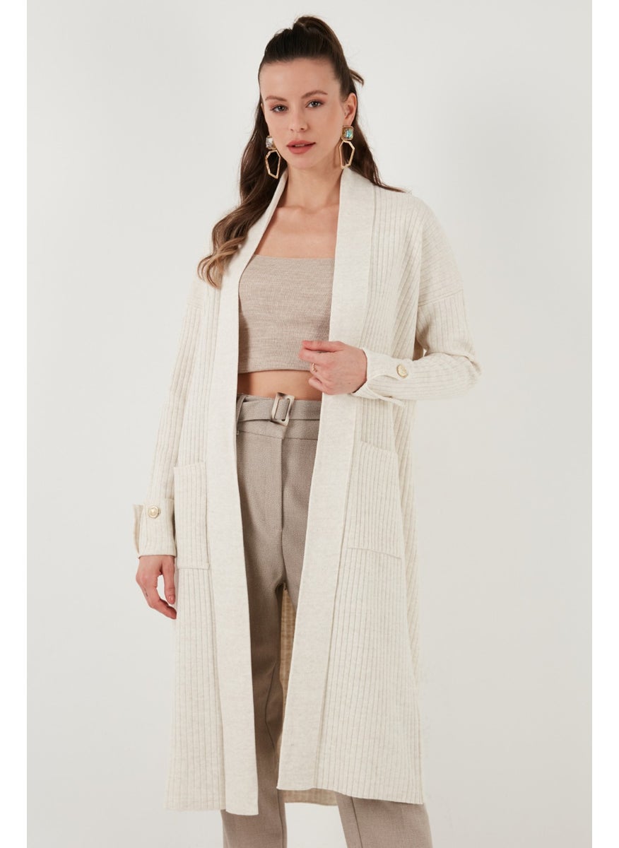 Lela 100% Acrylic Knitted Long Cardigan Women's Cardigan 4615212  - Image 2