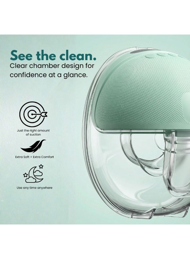 Turtees Wearable Electric Breast Pump for Mothers | Hands-Free In-Bra Milk Expression | Natural Suction with Massage, Multitronic & Express Modes | USB Rechargeable, Portable & Quiet - Image 5