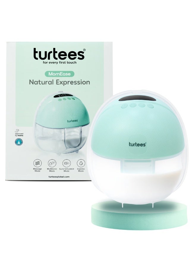 ترتيس مضخة ثدي كهربائية قابلة للارتداء من تورتيز للأمهات | شفط الحليب بدون استخدام اليدين داخل حمالة الصدر | شفط طبيعي مع وضع التدليك، أوضاع متعددة، ووضع الشفط السريع | قابلة لإعادة الشحن عبر USB، محمولة وهادئة. - Image 1