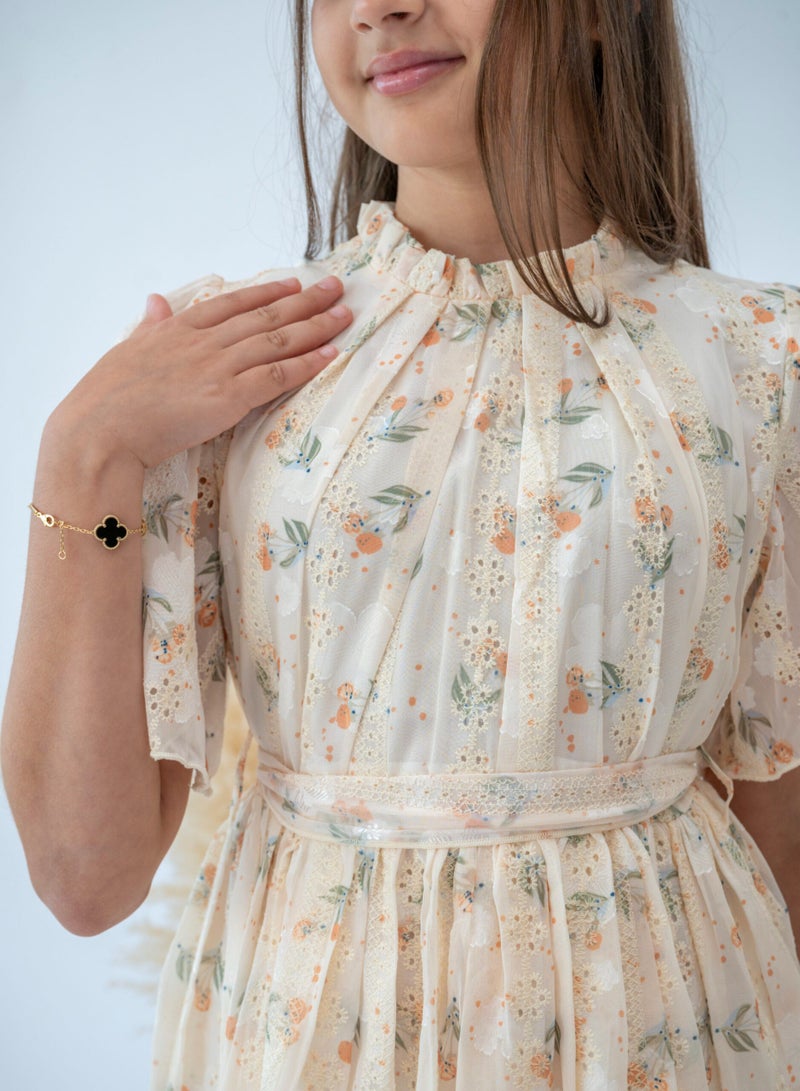 LALEENA Floral Lace Dress for Girls - Image 5