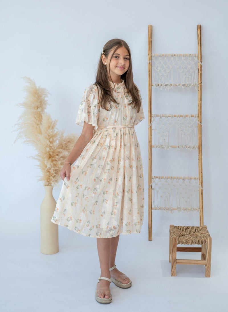 LALEENA Floral Lace Dress for Girls - Image 1