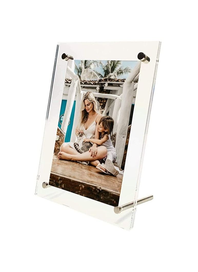 Creative Planet 5R Acrylic Photo Frame Elegant Picture Frame with Stand. High Clarity, Free Standing Tabletop Display , Modern, Stylish & Transparent - pzsku/ZE78B80AED19F9194081DZ/45/_/1662540312/1ad27e86-e964-4307-9eb1-17ad57a7cd33