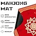 HEIFAM Mahjong Mat for Table Red Mahjong Table Mat 31x 31in NonSlip Noise Reduction Mah Jong Mat with Carrying Bag Game Table Cover for Mahjongs Poker Card Dominoes Christmas Birthday Gift - Image 4