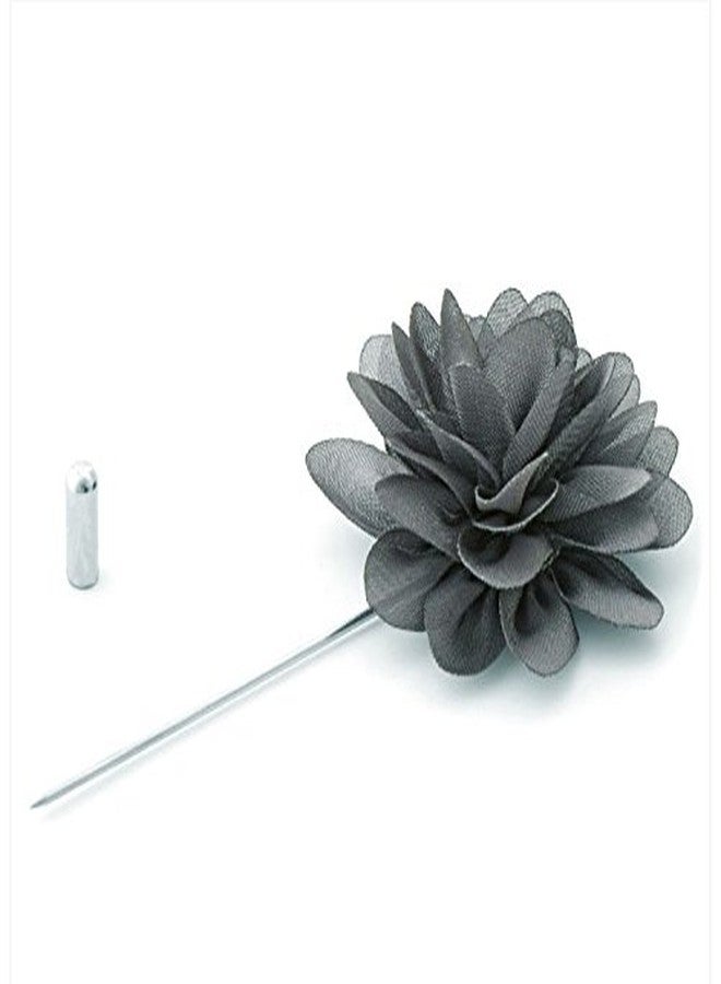 DeePerfetto ROSA. Lapel pin. Brooch. Boutonniere. Stylish. Grey. deePerfetto - Image 3