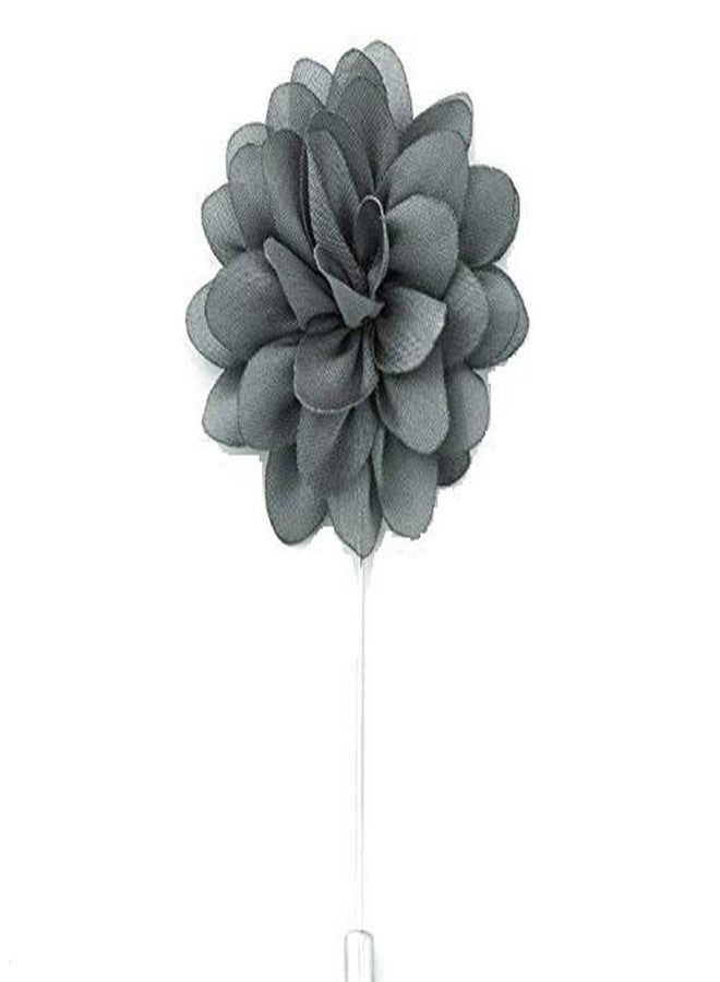 DeePerfetto ROSA. Lapel pin. Brooch. Boutonniere. Stylish. Grey. deePerfetto - Image 2