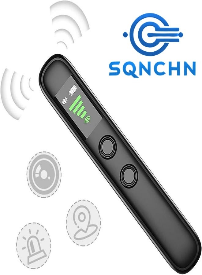 SQNCHN Hidden Camera and Bug Detector – Portable Anti-Spy RF Signal Scanner for Wireless Cameras, GPS Trackers, and Eavesdropping Devices – Ideal for Home, Hotel, and Office Security  - Image 1