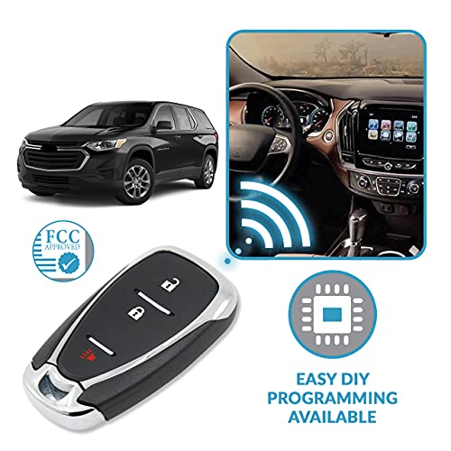 Keyless2Go Replacement for 3 Button Proximity Smart Key 433 Mhz Chevrolet HYQ4EA 13519177 - Image 5