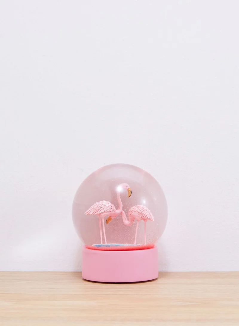 Talking Tables Flamingo Snow Globe