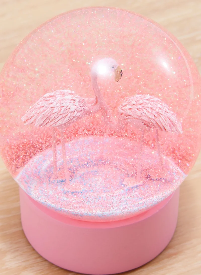 Talking Tables Flamingo Snow Globe
