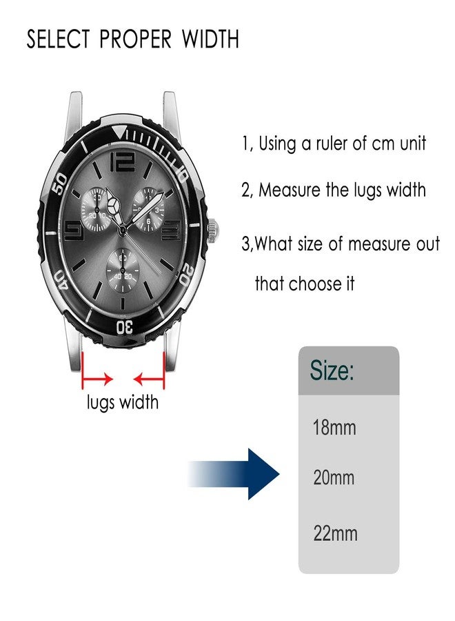 BISONSTRAP Silicone Watch Bands, Slim Watch Straps with Quick Release, 18mm 20mm 22mm for Choice, Cyan / Black Buckle, 22mm, Sport - Image 5