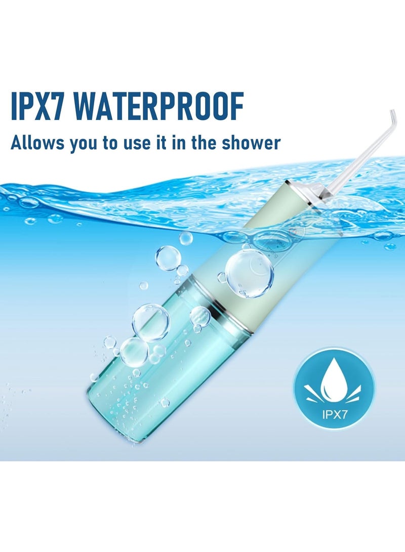 Electric Water Flosser Cordless for Teeth 3 Modes 4 Jet Tips Cleaning and Flossing Water Dental Portable Floss Irrigator Oral Water Flossed Rechargeable Tonsil Stone Travel Adults - Image 4