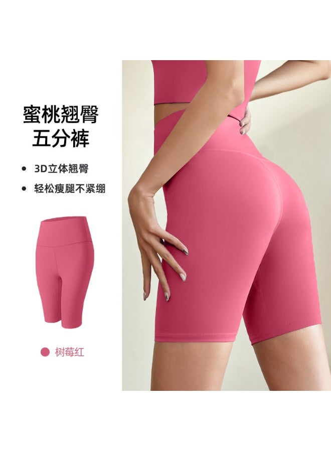 Women Sports Short Yoga Legging Shorts Squat Proof High Waist Fitness Tight Shorts Quick Drying Cycling Workout Gym Shorts - Image 1