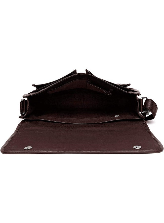 WildHorn Genuine Leather Laptop Messenger Bag for Men - Fits upto 14.5-Inch Laptop I Adjustable Straps & Multiple Compartments - Elegant and Durable Office Companion - 1-Year Warranty - Image 4