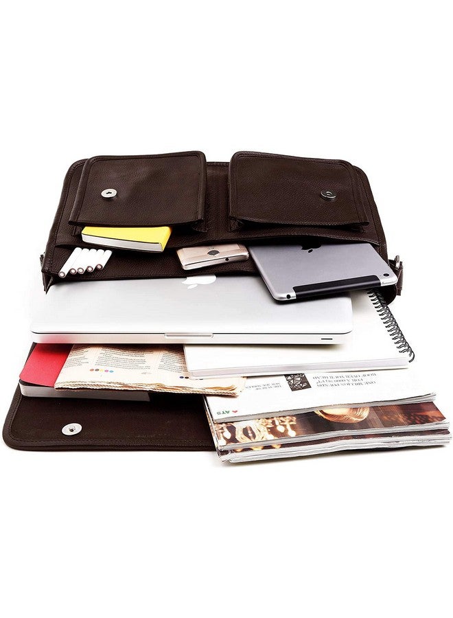 WildHorn Genuine Leather Laptop Messenger Bag for Men - Fits upto 14.5-Inch Laptop I Adjustable Straps & Multiple Compartments - Elegant and Durable Office Companion - 1-Year Warranty - Image 5