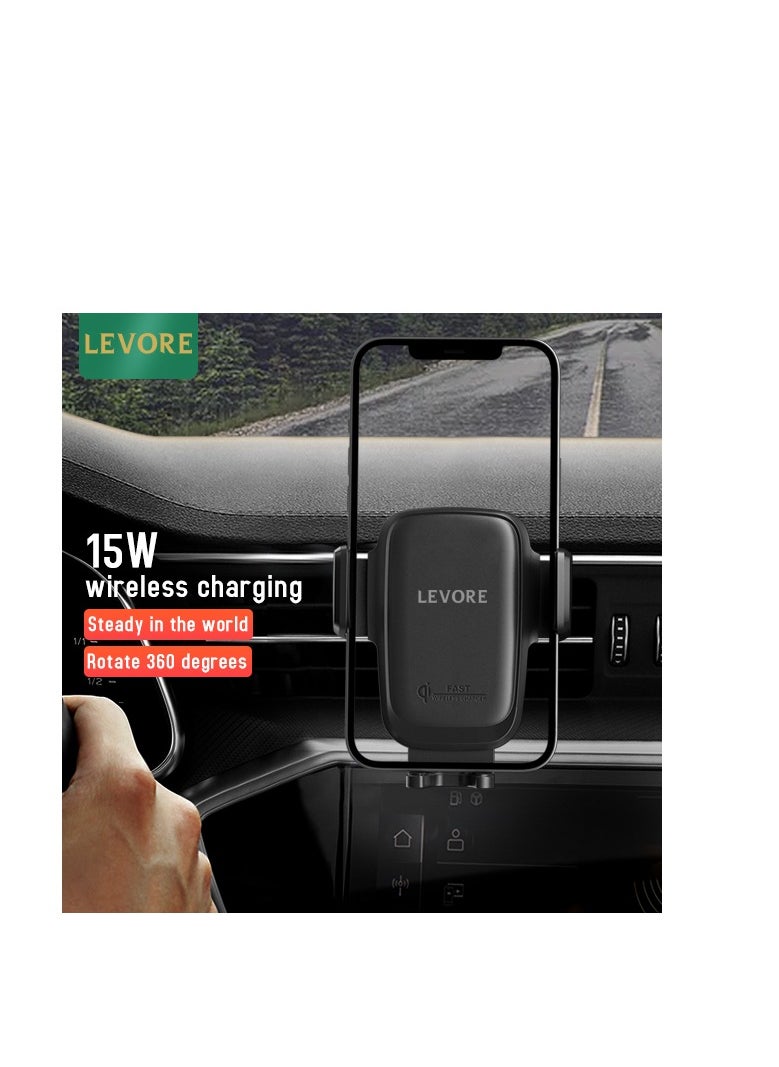 15W Qi Wireless Charger Car Phone Holder Automatic Clamping Car Mount - Black - pzsku/ZE78C0E5264673263681CZ/45/_/1738593441/ebc003b5-3e84-403f-872c-67c7f83879f4