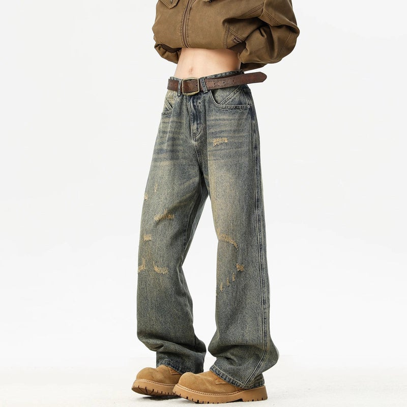 Unisex Casual Daily Denim Jeans - Image 3
