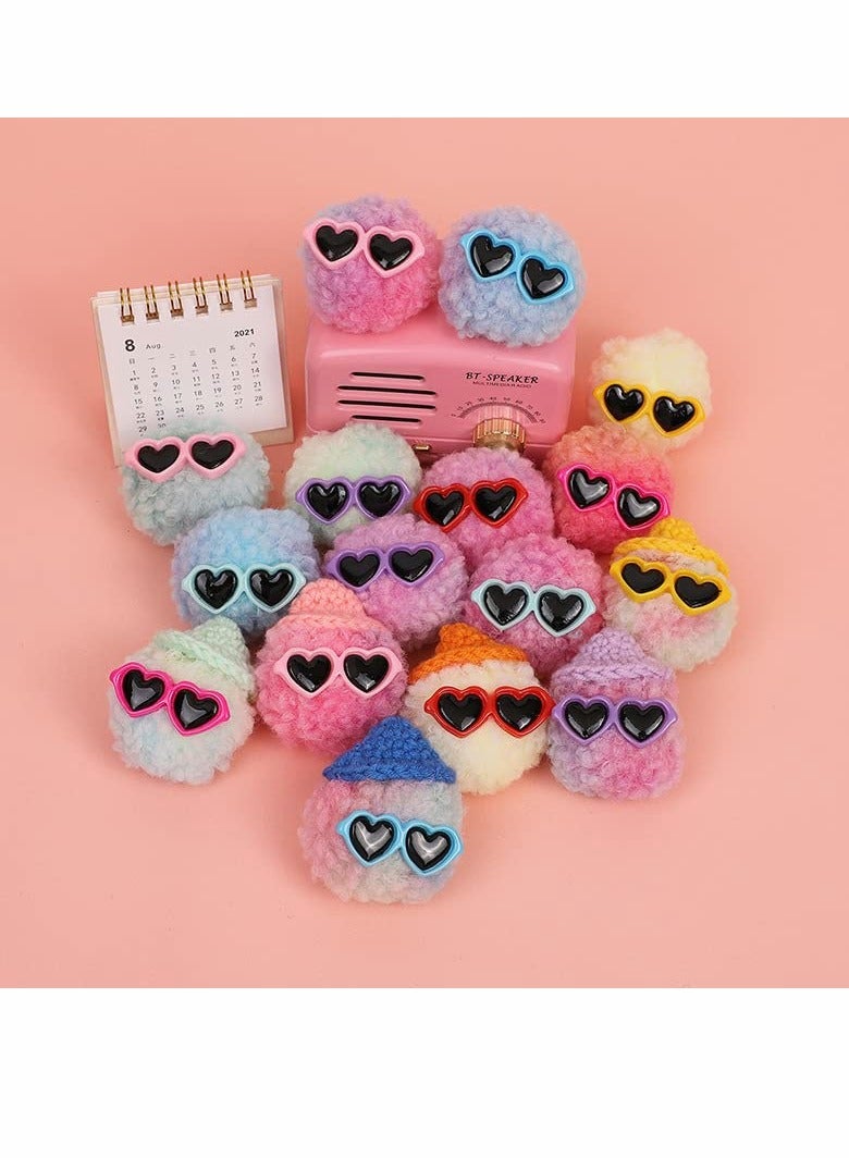 12 Pcs Random Plush Shoe Decorations Charms, for croc Bracelets Wristband Colorful Beauty croc jibbed charms Bracelet Decorations Party Gifts - Image 5