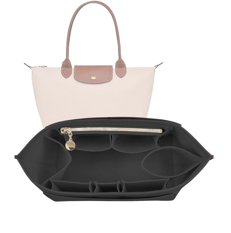 Lckaey bag organizer insertfor longchamp le pliage handbag organizer insert bag organizers small divider 026AterrimusL - Image 2