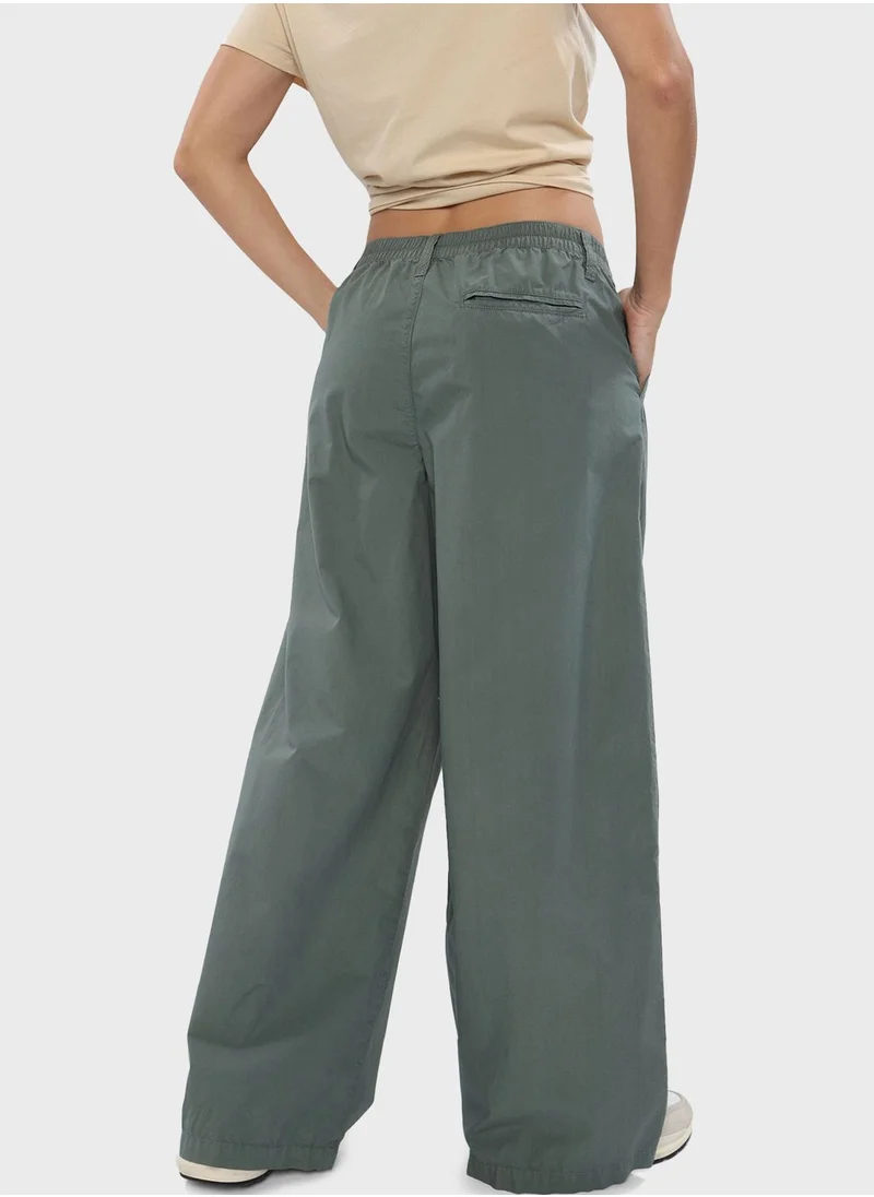 Aerie High Waist Wide Leg Pants