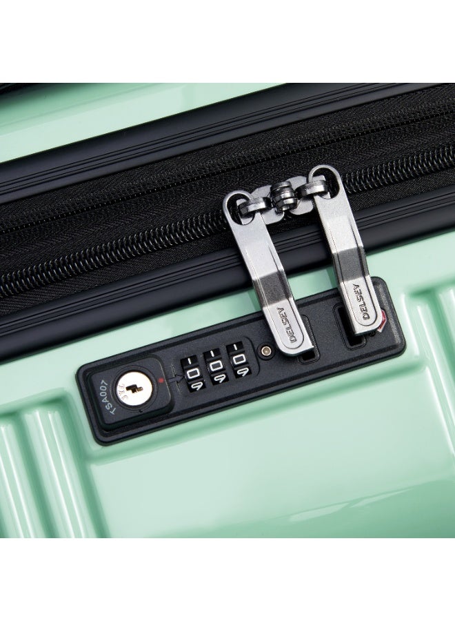 DELSEY Ophelie Hardcase Expendable Double Wheel Luggage Trolley Suitcase 70cm Almond - Image 2