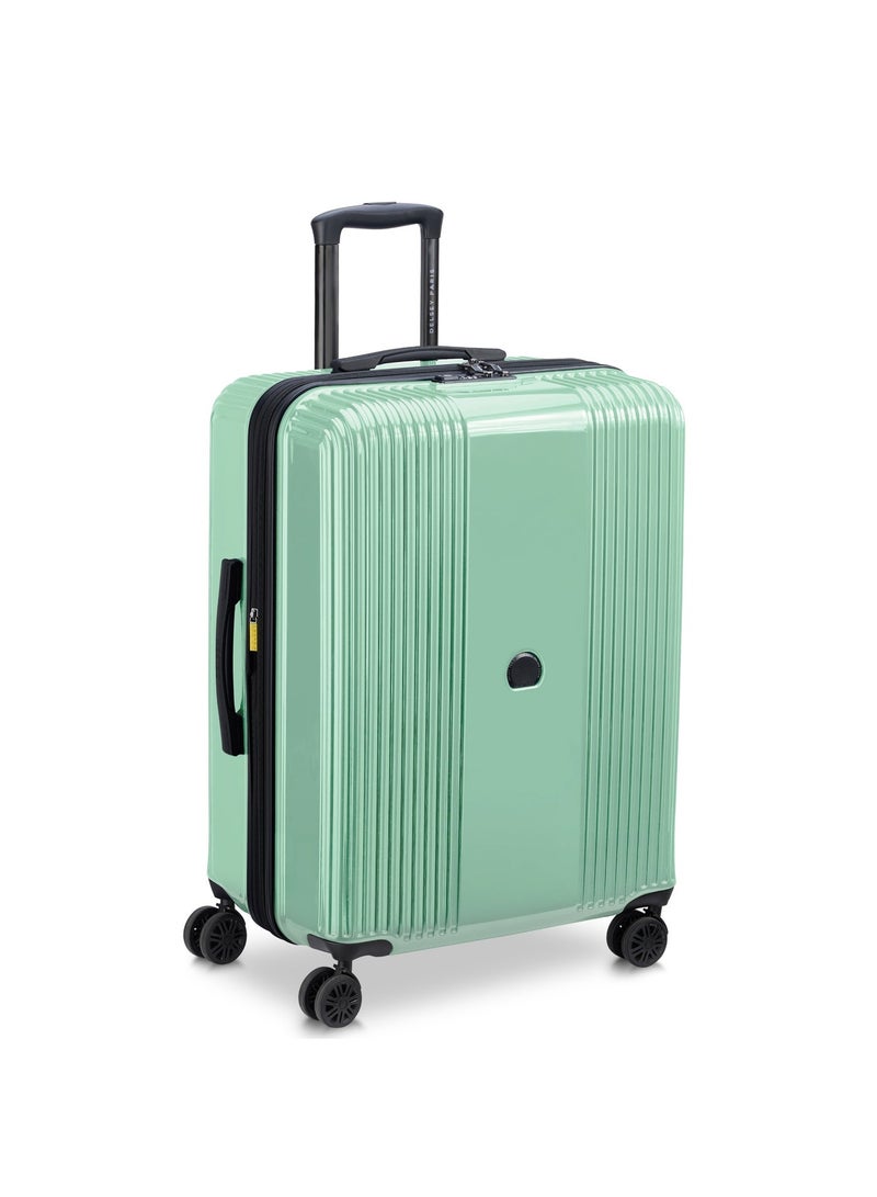 DELSEY Ophelie Hardcase Expendable Double Wheel Luggage Trolley Suitcase 70cm Almond - Image 4