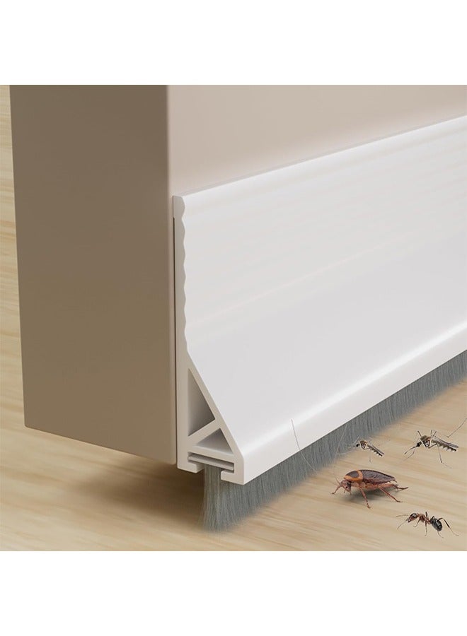 الوجبة عبوة من قطعتين لمنع تيارات الهواء من الباب مع فرشاة، ومانع تسرب سفلي للأبواب الخارجية والداخلية، ومكنسة للأبواب الداخلية والخارجية، ومانع صوت للفجوات أسفل الباب، ومانع صوت قوي لمانع تسرب سفلي للباب، ومانع للحشرات والغبار والضوضاء والطقس. - Image 1