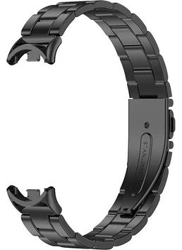 Techmaster Xiaomi Mi Band 8 Compatible Stainless Steel Steel Band Strap  - Image 2