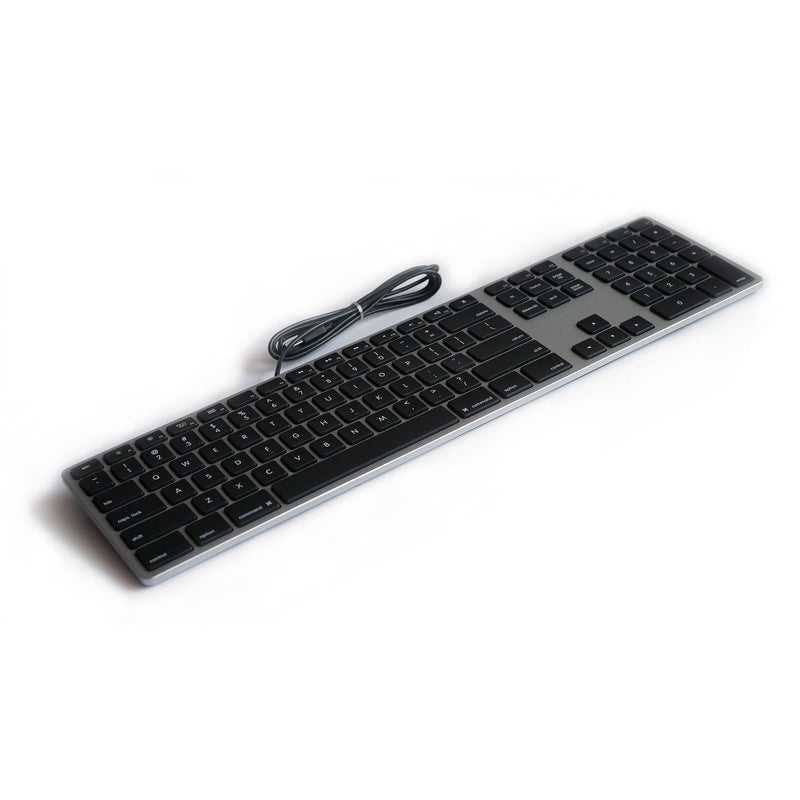 Matias Wired Aluminum Keyboard Space Gray FK318B - Image 1