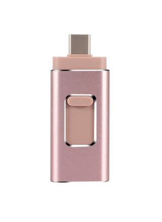 32GB USB Flash Drive, Shock Proof 3-in-1 External USB Flash Drive, Safe And Stable USB Memory Stick, Convenient And Fast Metal Body Flash Drive, Rose Gold (Type-C Interface + apple Head + USB) - pzsku/ZE78C73BC43855BF0BCD8Z/45/_/1711794004/3175068e-33a8-48fb-81c2-27985603ca39